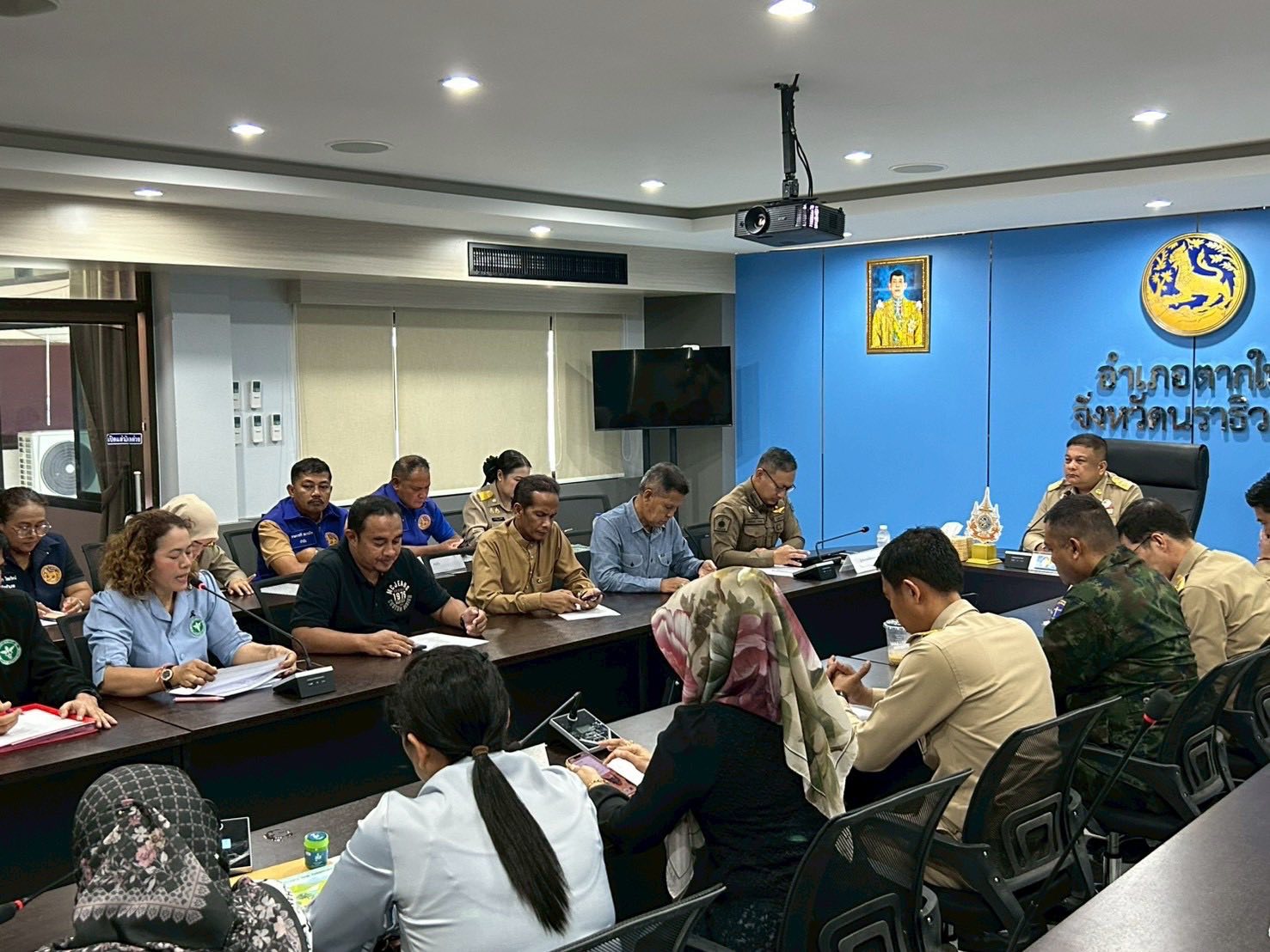 พช.ตากใบ ร่วมประชุมศูนย์ปฏิบัติการป้องกัน และปราบปรามยาเสพติดอำเภอตากใบ (ศป.ปส.อ.ตากใบ)            ครั้งที่ 1/2569