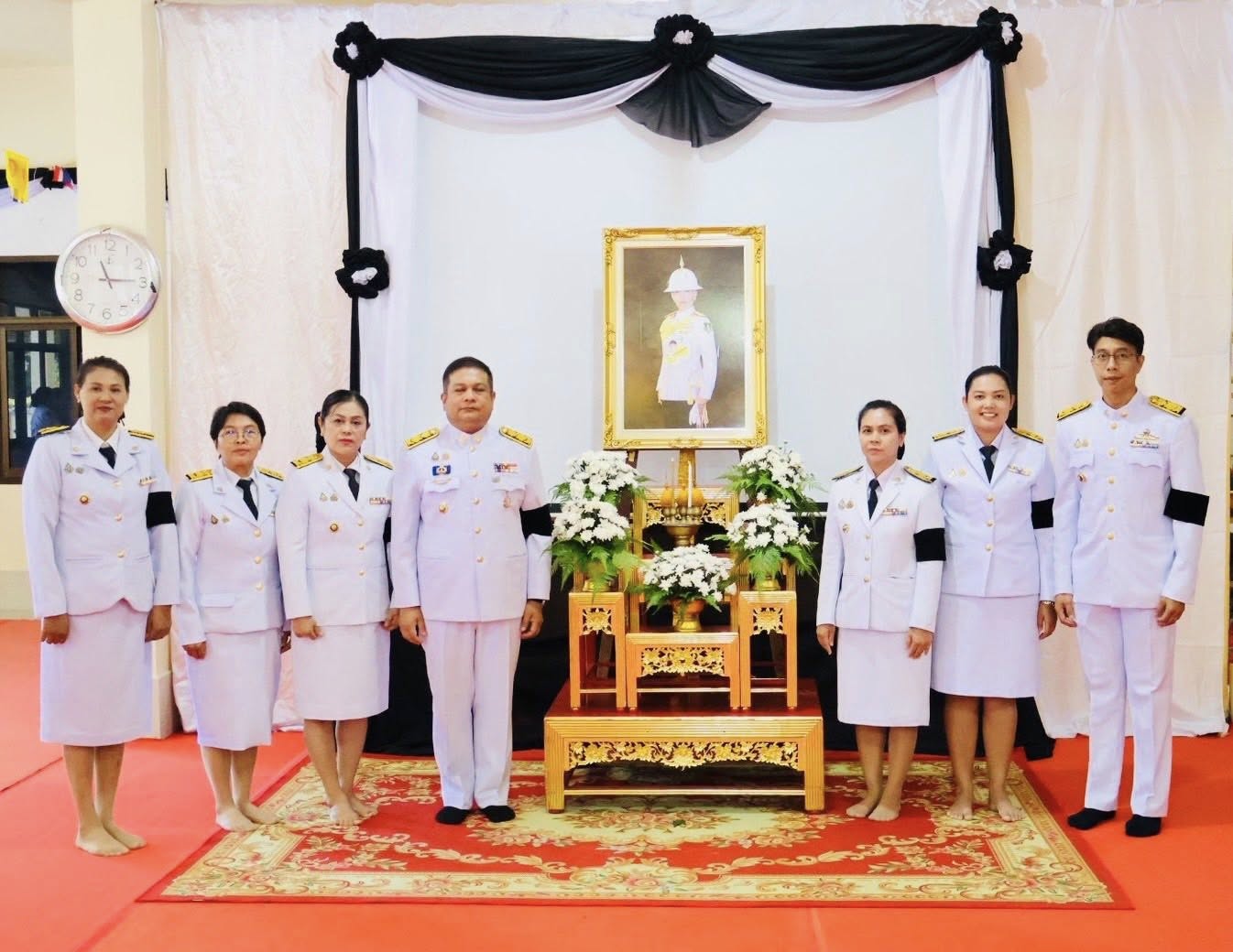 พช.ตากใบ พิธีถวายน้ำสรงพระศพ และพิธีลงนามถวายความอาลัย เบื้องหน้าพระรูปสมเด็จพระเจ้าลูกเธอ เจ้าฟ้าพัชรกิติยาภา นเรนทิราเทพยวดี กรมหลวงราชสาริณีสิริพัชร มหาวัชรราชธิดา